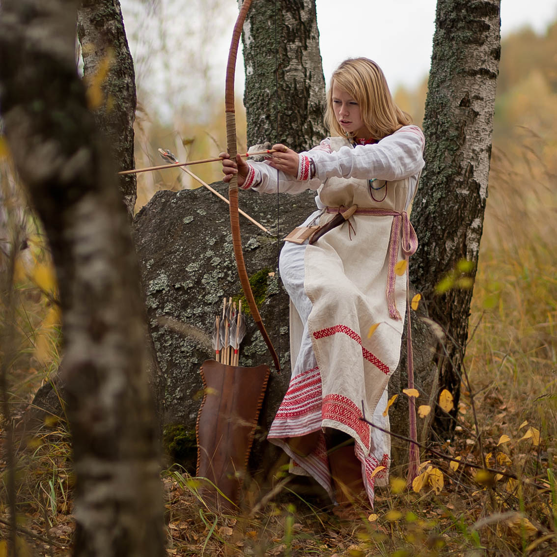 Sexy photo Girls in Slavic costumes in Londrina